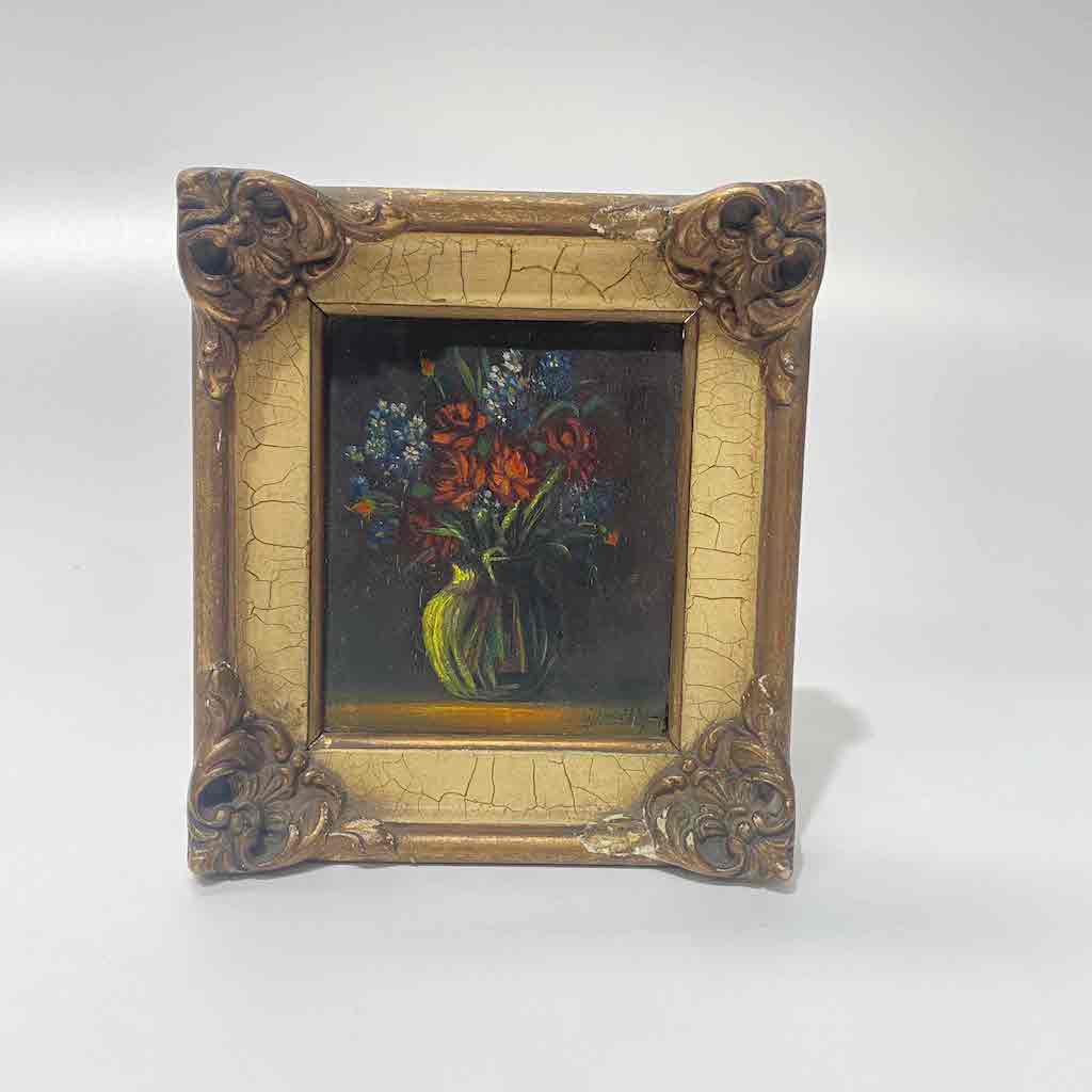 ARTWORK, Still Life - flowers Miniature 14cm x 16cm 